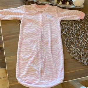 Baby girl fleece nightgown 0-9 months